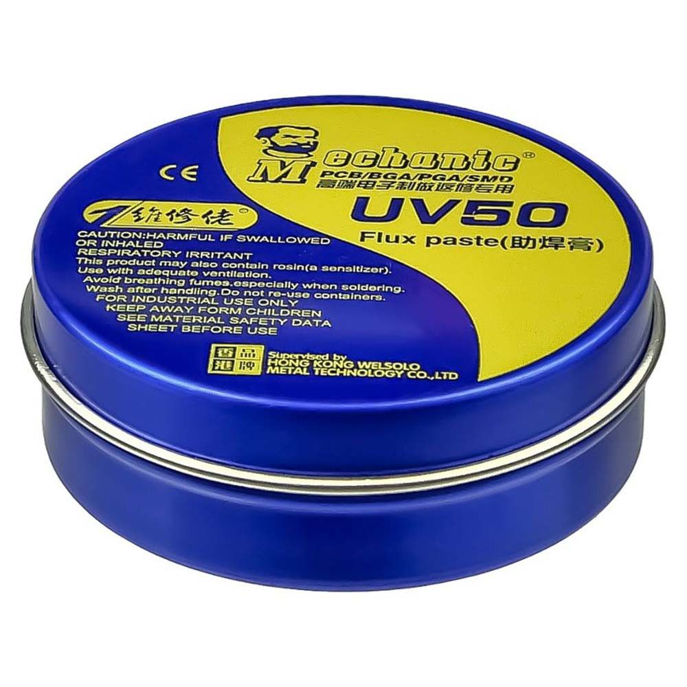 Флюс-паста Mechanic UV50 40 гр (без галогенов) Флюс-паста Mechanic UV50 40 гр (без галогенов)