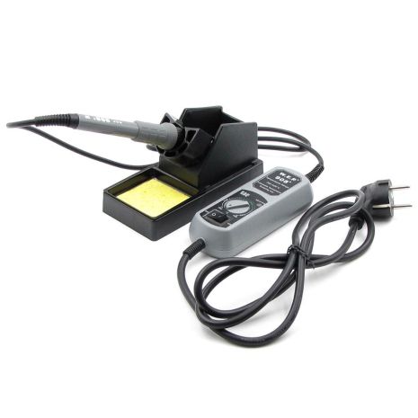 Паяльник WEP 908+ с подставкой и портативным блоком управления (65W, рег. t 200-480 гр С, жало 900M) Паяльник WEP 908+ с подставкой и портативным блоком управления (65W, рег. t 200-480 гр С, жало 900M)