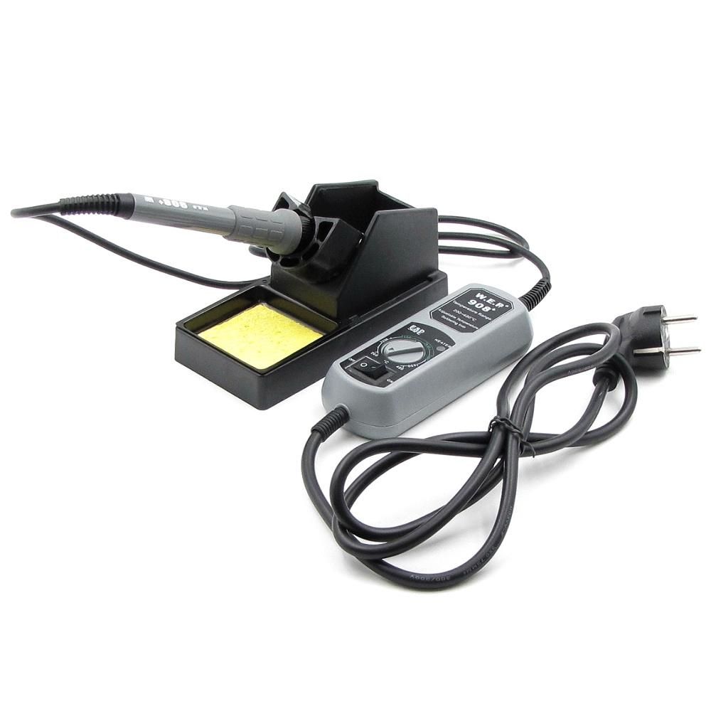 Паяльник WEP 908+ з портативним блоком управління і підставкою Паяльник WEP 908+ з портативним блоком управління і підставкою