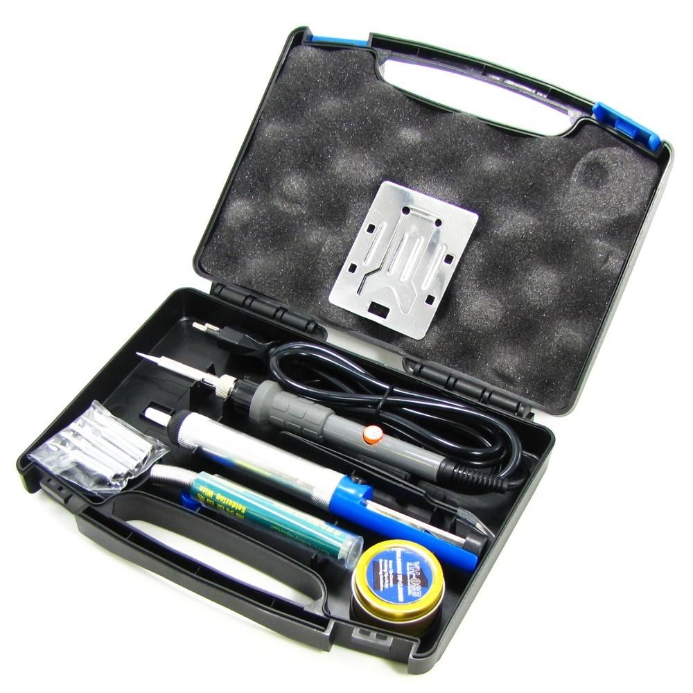 В кейсе набор паяльный WEP 947-II (паяльник 60W, рег. t 200-450 гр C, 6 жал 900M, инструменты и расходники) В кейсе набор паяльный WEP 947-II (паяльник 60W, рег. t 200-450 гр C, 6 жал 900M, инструменты и расходники)