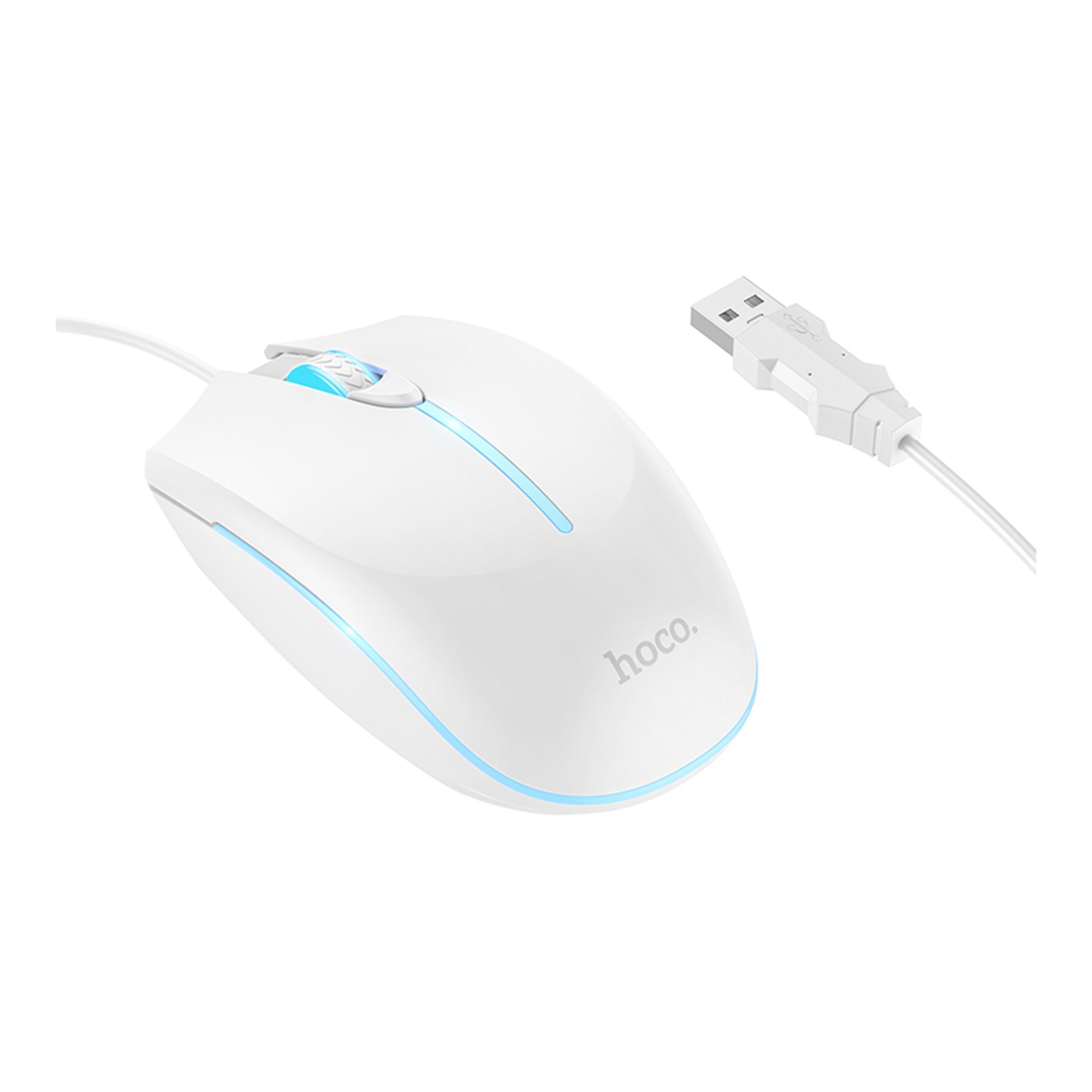 Геймерська миша Hoco GM37, 800-2400DPI, USB, 1.4m, Білий Геймерська миша Hoco GM37, 800-2400DPI, USB, 1.4m, Білий