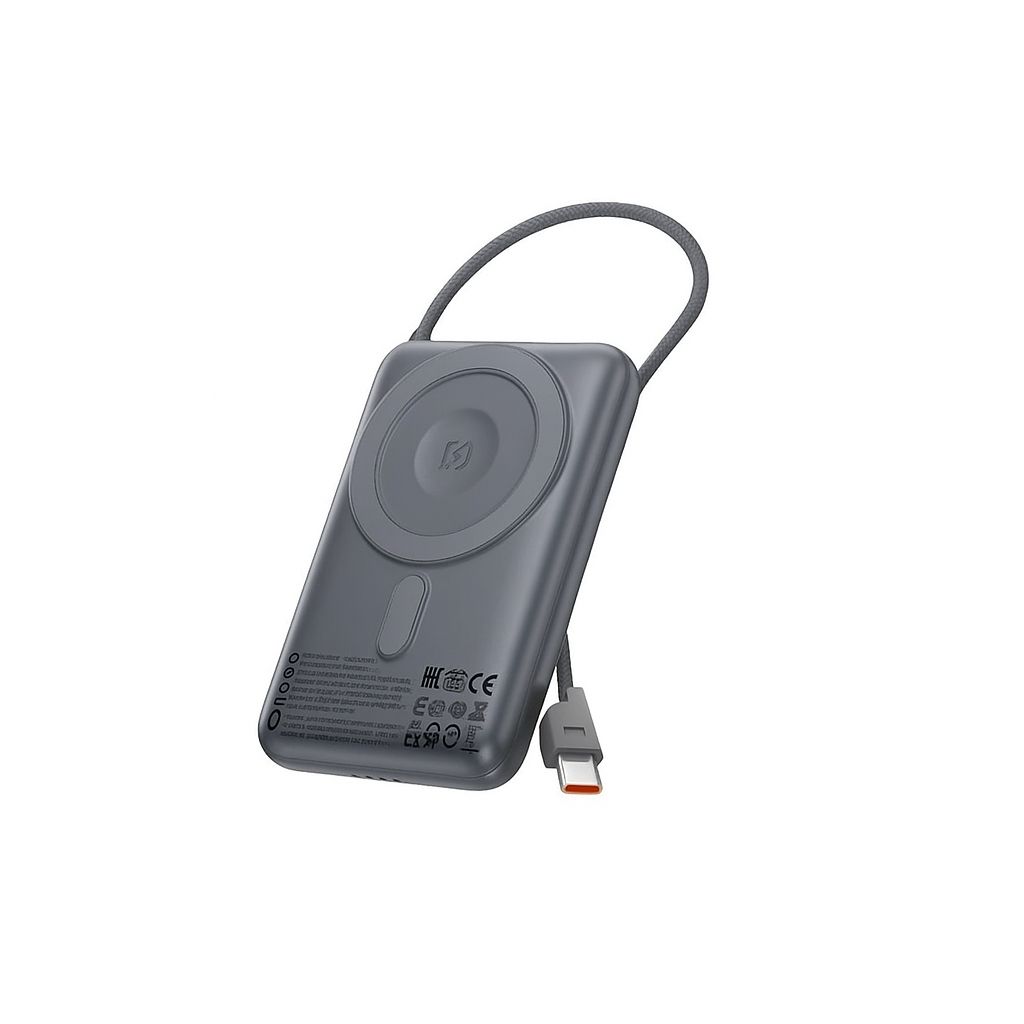 Hoco Q43 3-в-1 повербанк 10000mAh PD 20W серый металлик Hoco Q43 3-в-1 повербанк 10000mAh PD 20W серый металлик