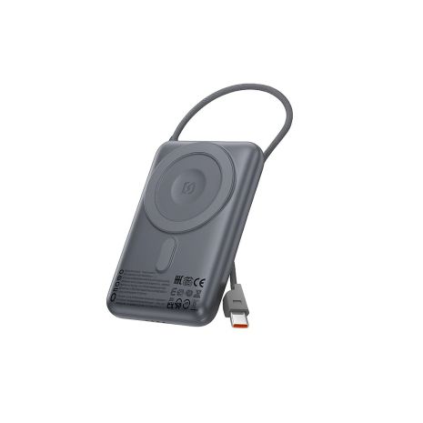 Hoco Q43 3-в-1 повербанк 10000mAh PD 20W серый металлик Hoco Q43 3-в-1 повербанк 10000mAh PD 20W серый металлик