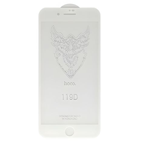Стекло защитное для iPhone 7+/8+ HOCO DG1 (119D) в упаковке (белый) Стекло защитное для iPhone 7+/8+ HOCO DG1 (119D) в упаковке (белый)