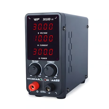Блок питания WEP 3010D-III, 30V, 10A, импульсный, с цифровой индикацией (V/A/W)