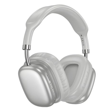 Наушники HOCO BT headphones W52 Wonderful |BT 5.4,AUX/TF, 46h| серебристые