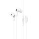 Вакуумные наушники Hoco M83 Type-C белые, с функцией DAC