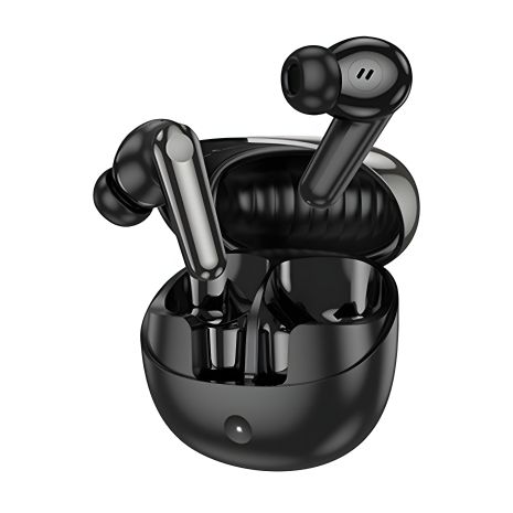 Чорні вакуумні TWS навушники Hoco EQ11, BT5.3, 40mAh, 400mAh, 7h, 35h Чорні вакуумні TWS навушники Hoco EQ11, BT5.3, 40mAh, 400mAh, 7h, 35h