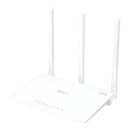 Маршрутизатор (роутер) HOCO HI30 WiFi4 белый Маршрутизатор (роутер) HOCO HI30 WiFi4 белый