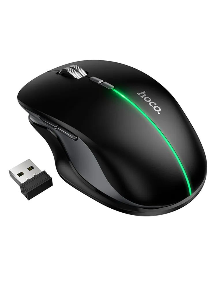 Hoco GM40 черная беспроводная мышь "Темная ночь" Hoco GM40 черная беспроводная мышь "Темная ночь"