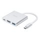 Hoco HB14 Type-C to USB 3.0+HDMI+PD Multi-Adapter Hub (Silver)