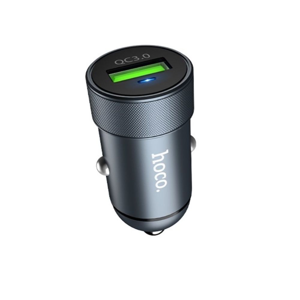 Зарядка для автомобиля Hoco Z32 1USB QC3.0 18W серая Зарядка для автомобиля Hoco Z32 1USB QC3.0 18W серая