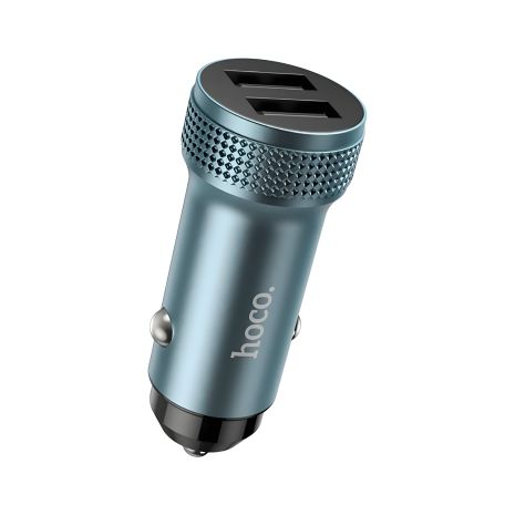 Зарядное устройство авто Hoco Z49 2 USB серое Зарядное устройство авто Hoco Z49 2 USB серое