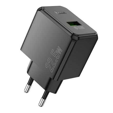 Hoco Зарядное Устройство Сетевое CS17A 1USB Multi-Protocol 22.5W Черный Hoco Зарядное Устройство Сетевое CS17A 1USB Multi-Protocol 22.5W Черный