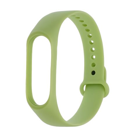 Светло-зелёный силиконовый ремешок для Xiaomi Mi Band 3 / 4 № 27