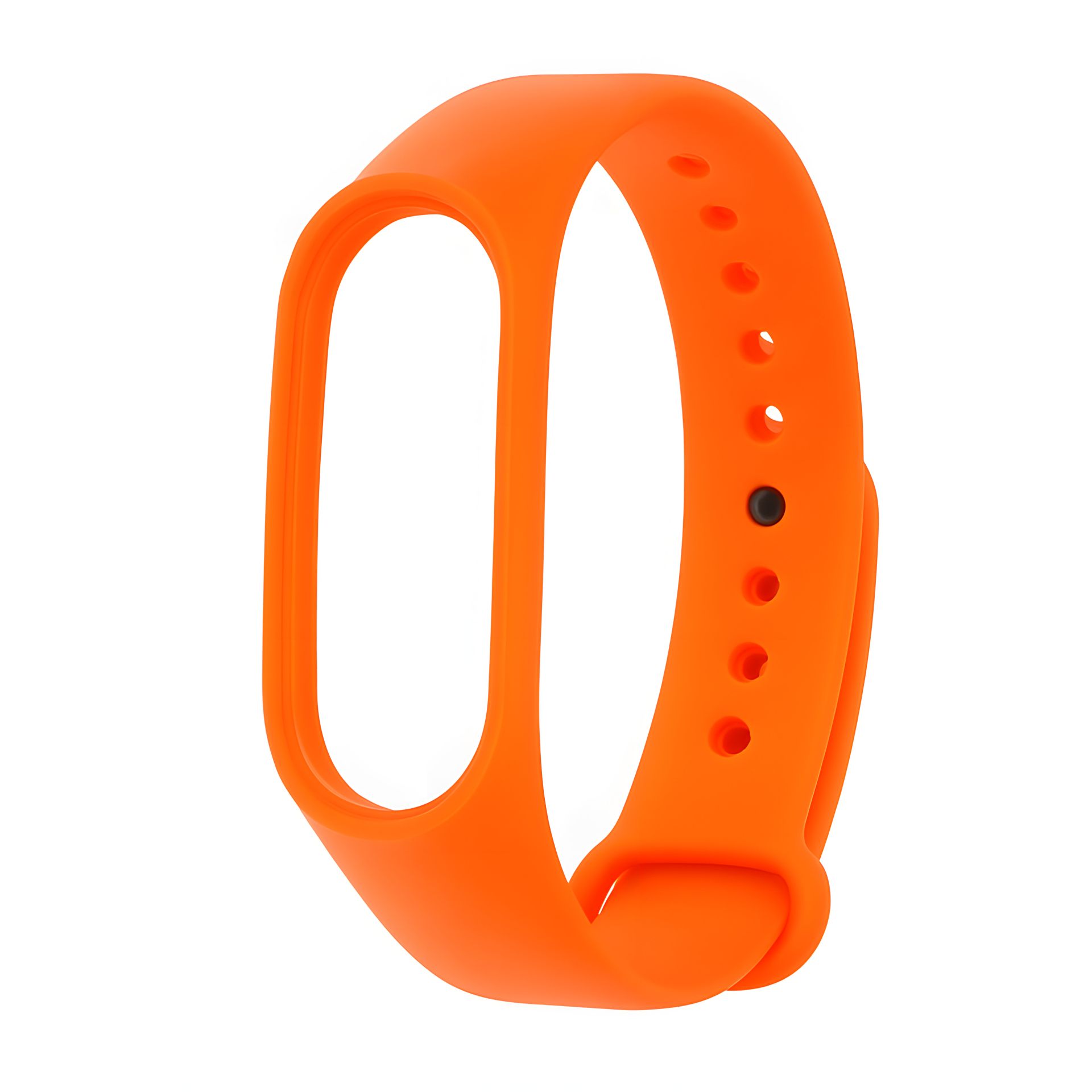 Силиконовый ремешок для Xiaomi Mi Band 3/ 4 № 21 светло-оранжевый Силиконовый ремешок для Xiaomi Mi Band 3/ 4 № 21 светло-оранжевый