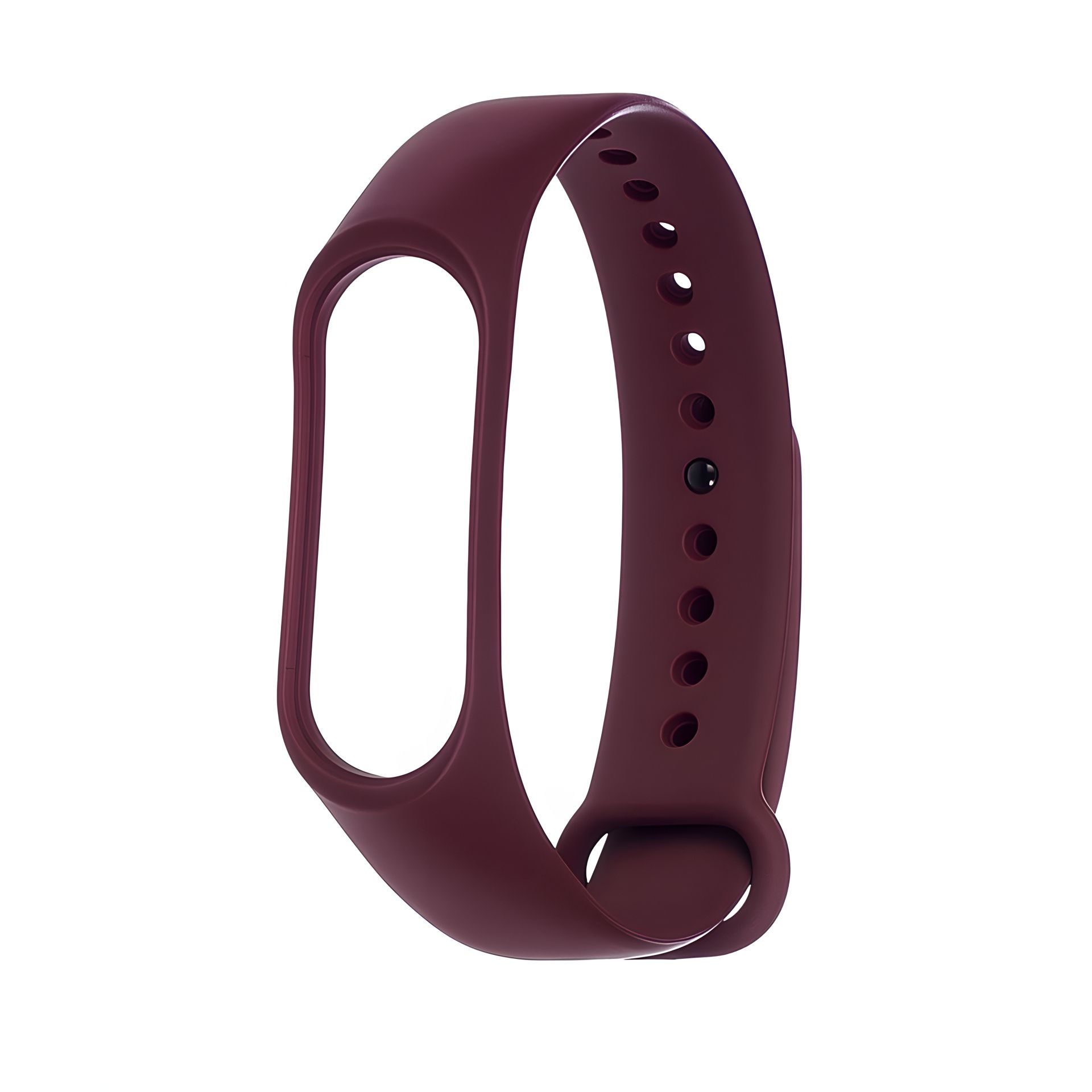 Силиконовый ремешок для Xiaomi Mi Band 3/4, бордовый цвет № 06 Силиконовый ремешок для Xiaomi Mi Band 3/4, бордовый цвет № 06
