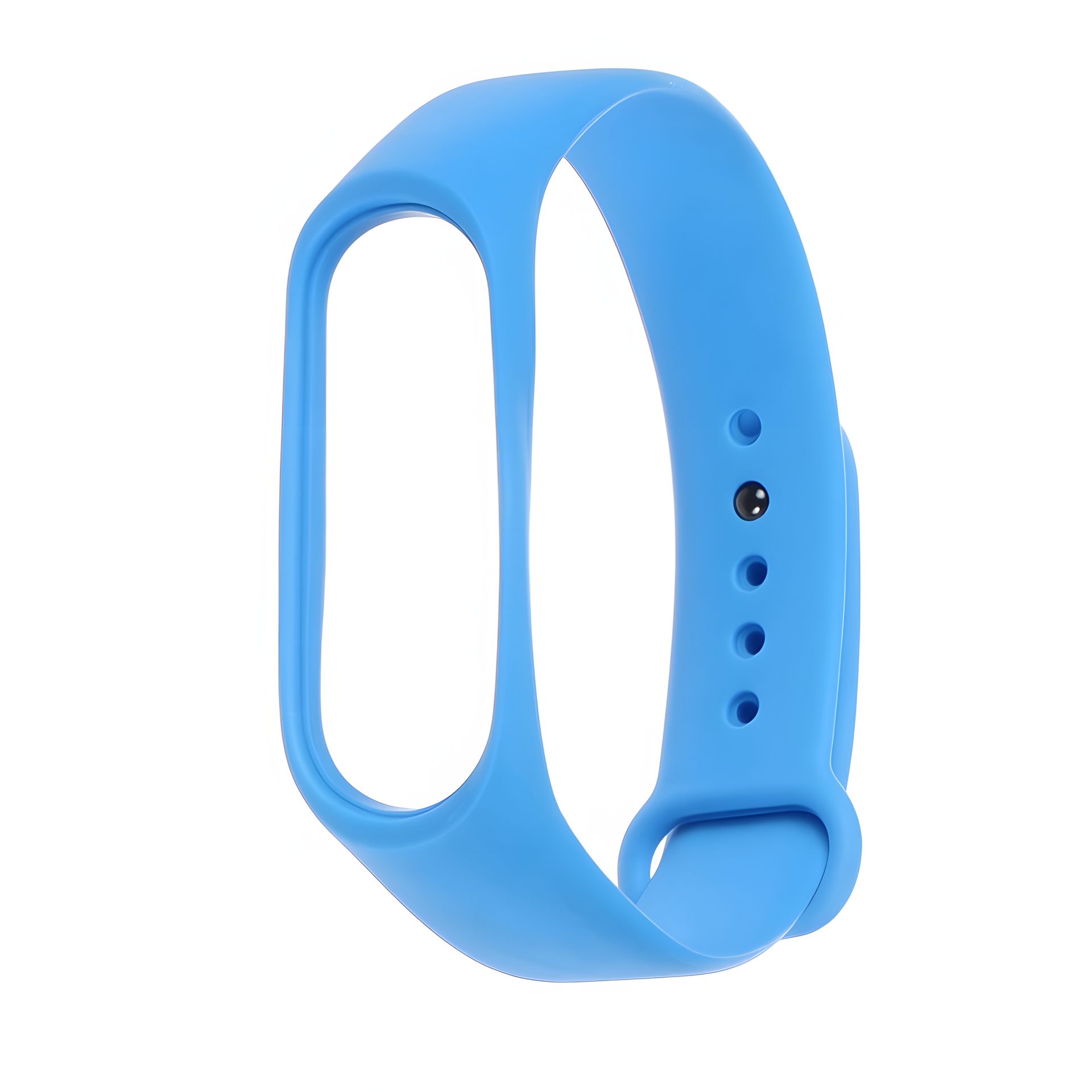 Силиконовый ремешок для Xiaomi Mi Band 3/4 №15 голубой Силиконовый ремешок для Xiaomi Mi Band 3/4 №15 голубой