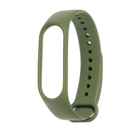Тёмно-зелёный силиконовый ремешок для Xiaomi Mi Band 3/4 № 17 Тёмно-зелёный силиконовый ремешок для Xiaomi Mi Band 3/4 № 17
