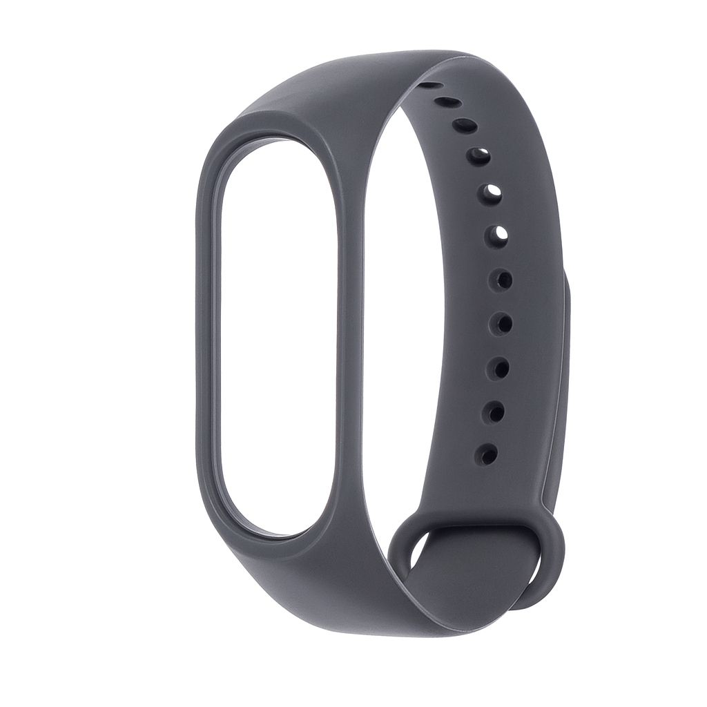 Тёмно-серый ремешок для Xiaomi Mi Band 3/4 № 18 силиконовый Тёмно-серый ремешок для Xiaomi Mi Band 3/4 № 18 силиконовый