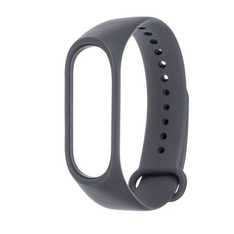 Тёмно-серый ремешок для Xiaomi Mi Band 3/4 № 18 силиконовый Тёмно-серый ремешок для Xiaomi Mi Band 3/4 № 18 силиконовый