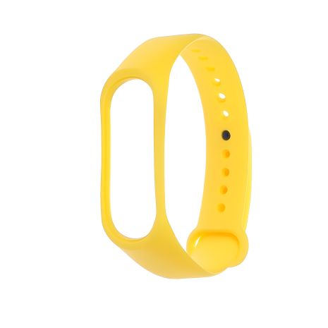 Желтый силиконовый ремешок для Xiaomi Mi Band 3/4 № 09 Желтый силиконовый ремешок для Xiaomi Mi Band 3/4 № 09