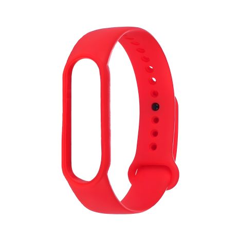 Силиконовый ремешок для фитнес-браслета Xiaomi Mi Band 5/6, красный, №08