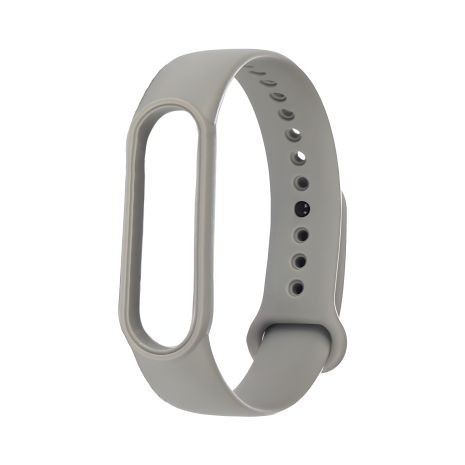 Силиконовый ремешок для Xiaomi Mi Band 5/6, серый, №10 Силиконовый ремешок для Xiaomi Mi Band 5/6, серый, №10