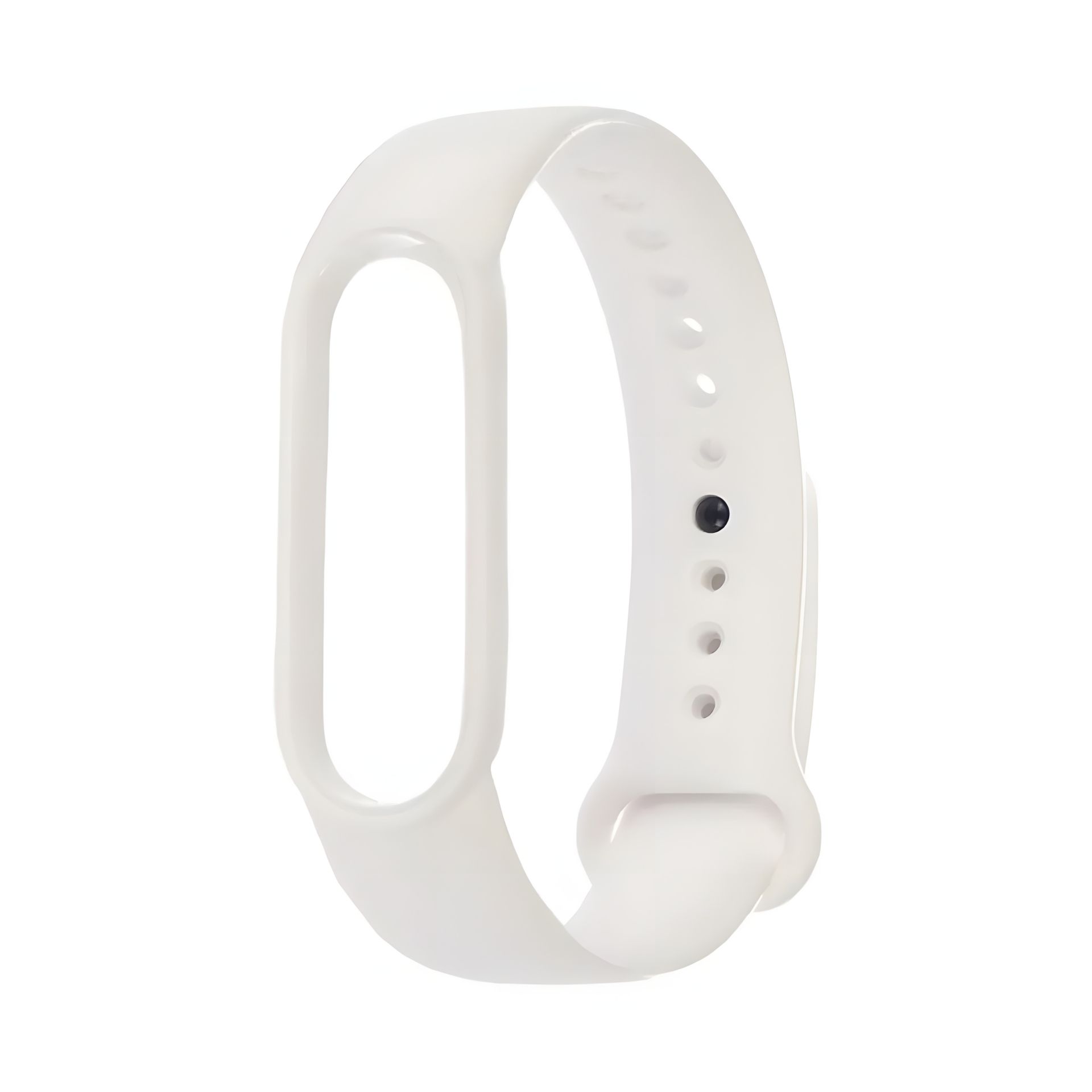 Силиконовый ремешок для Xiaomi Mi Band 5/6 белого цвета № 02 Силиконовый ремешок для Xiaomi Mi Band 5/6 белого цвета № 02