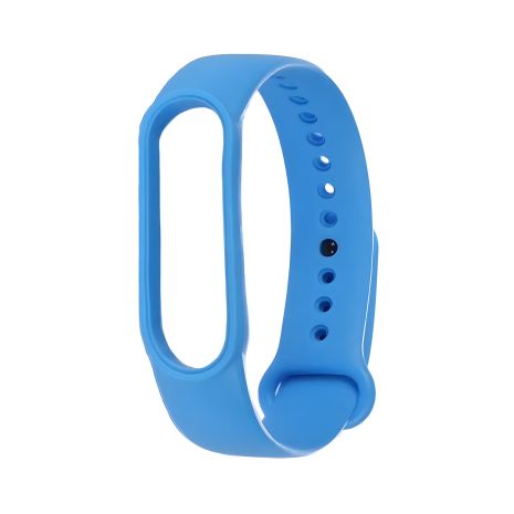 Силиконовый ремешок светло-голубой для Xiaomi Mi Band 5/6 цвет № 14 Силиконовый ремешок светло-голубой для Xiaomi Mi Band 5/6 цвет № 14