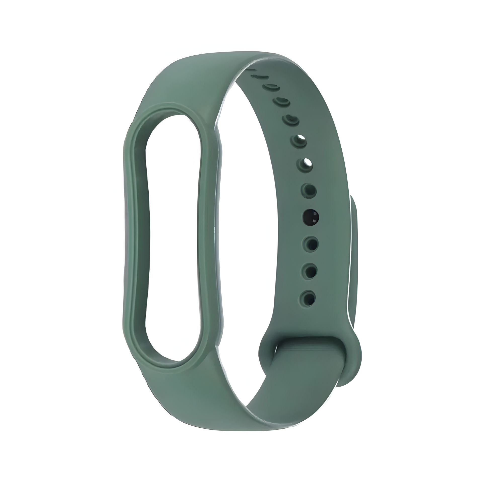 Силиконовый ремешок для Xiaomi Mi Band 5/6, серо-зелёный, цвет №16 Силиконовый ремешок для Xiaomi Mi Band 5/6, серо-зелёный, цвет №16