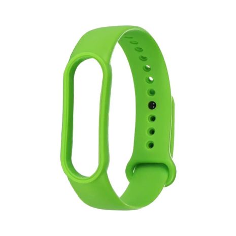 Силиконовый ремешок для Xiaomi Mi Band 5/6, цвет № 19 салатовый Силиконовый ремешок для Xiaomi Mi Band 5/6, цвет № 19 салатовый