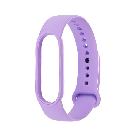 Лавандовый силиконовый ремешок для Xiaomi Mi Band 5/6, цвет № 20