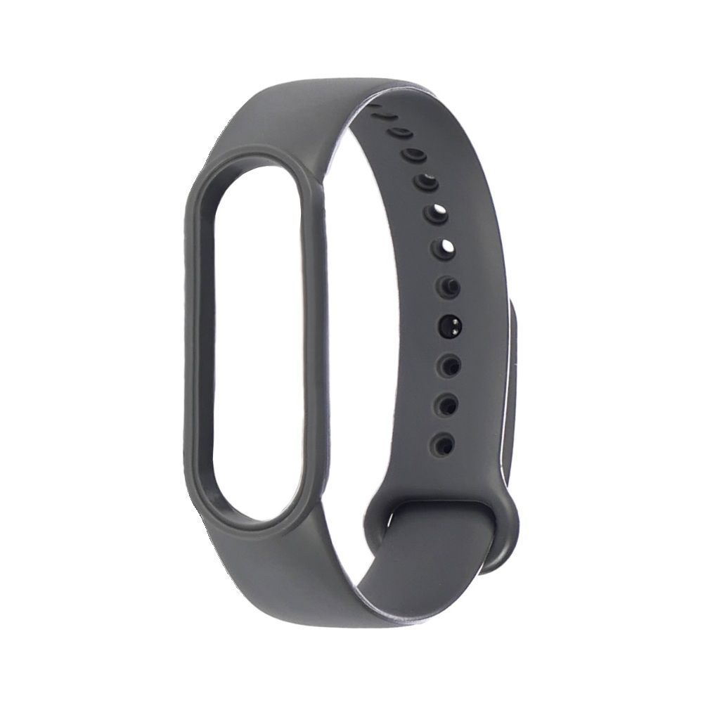 Ремешок силиконовый для Xiaomi Mi Band 5/ 6 цвет № 22 тёмно-серый Ремешок силиконовый для Xiaomi Mi Band 5/ 6 цвет № 22 тёмно-серый