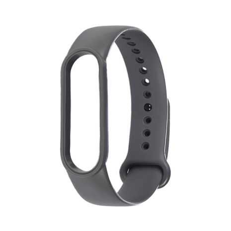 Ремешок силиконовый для Xiaomi Mi Band 5/ 6 цвет № 22 тёмно-серый Ремешок силиконовый для Xiaomi Mi Band 5/ 6 цвет № 22 тёмно-серый