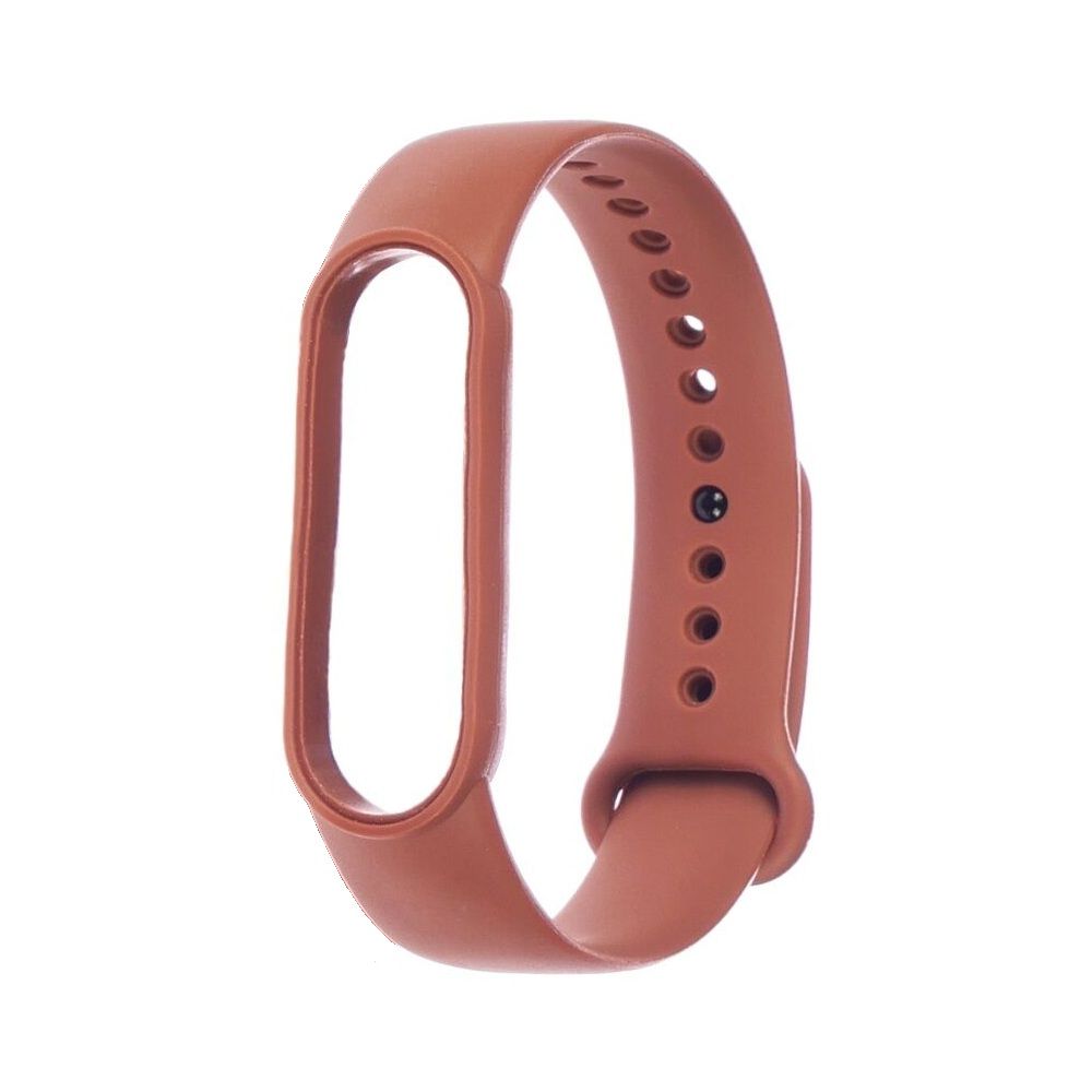 Силиконовый ремешок для Xiaomi Mi Band 5/6, цвет №23 коричневый Силиконовый ремешок для Xiaomi Mi Band 5/6, цвет №23 коричневый
