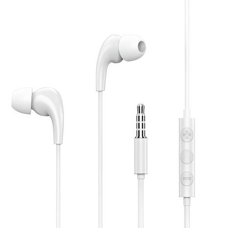 Белые наушники REMAX Music Call Wired RW-108 Белые наушники REMAX Music Call Wired RW-108