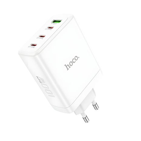 Зарядное устройство Hoco N31 Leader GAN PD 100W/QC 22.5W, Белый Зарядное устройство Hoco N31 Leader GAN PD 100W/QC 22.5W, Белый