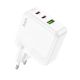 Сетевое зарядное устройство Hoco C115A 2 Type-C/ USB PD 65W белое