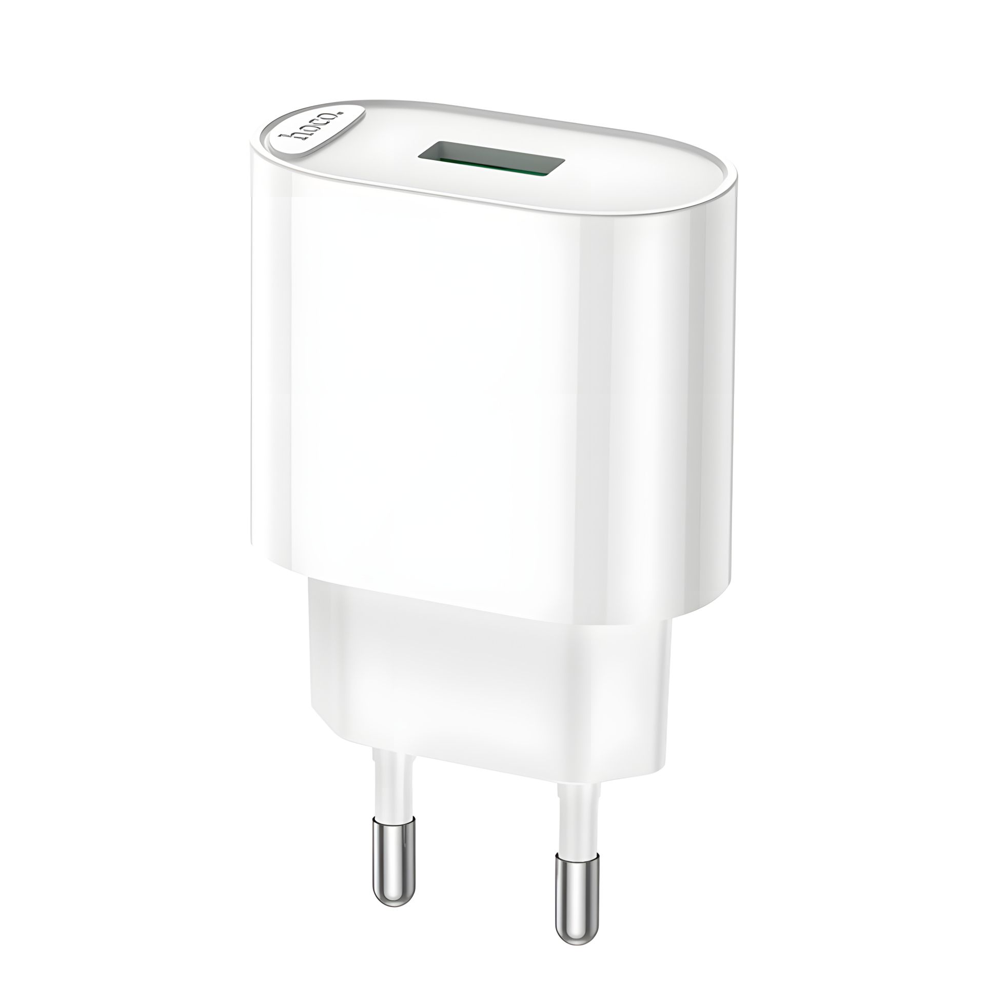 Сетевое зарядное устройство Hoco C109A USB QC 18W, белое Сетевое зарядное устройство Hoco C109A USB QC 18W, белое