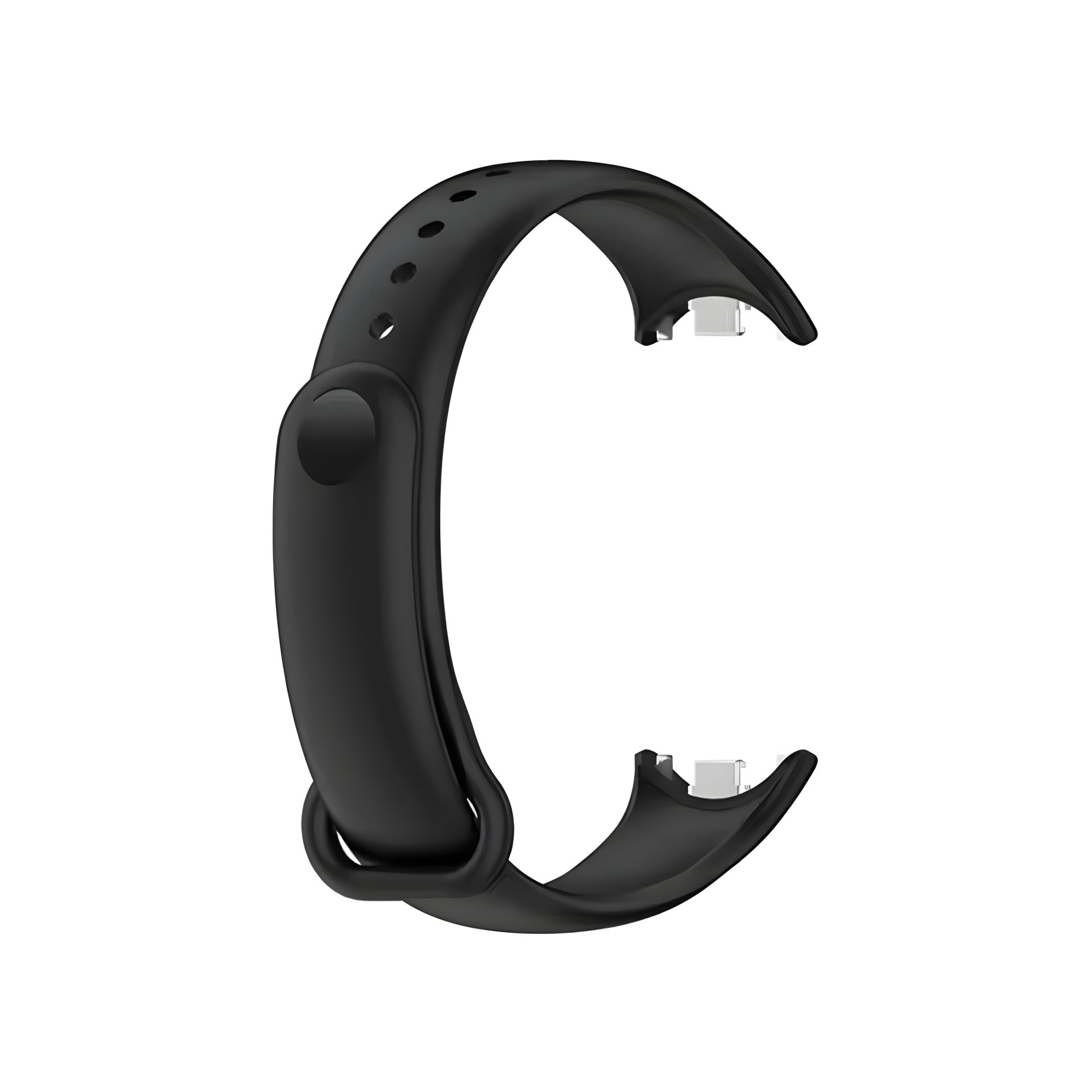 Ремешок Metall-Silicone для Xiaomi Mi Band 8/8 NFC, Mi Band 9 Original Design black Ремешок Metall-Silicone для Xiaomi Mi Band 8/8 NFC, Mi Band 9 Original Design black