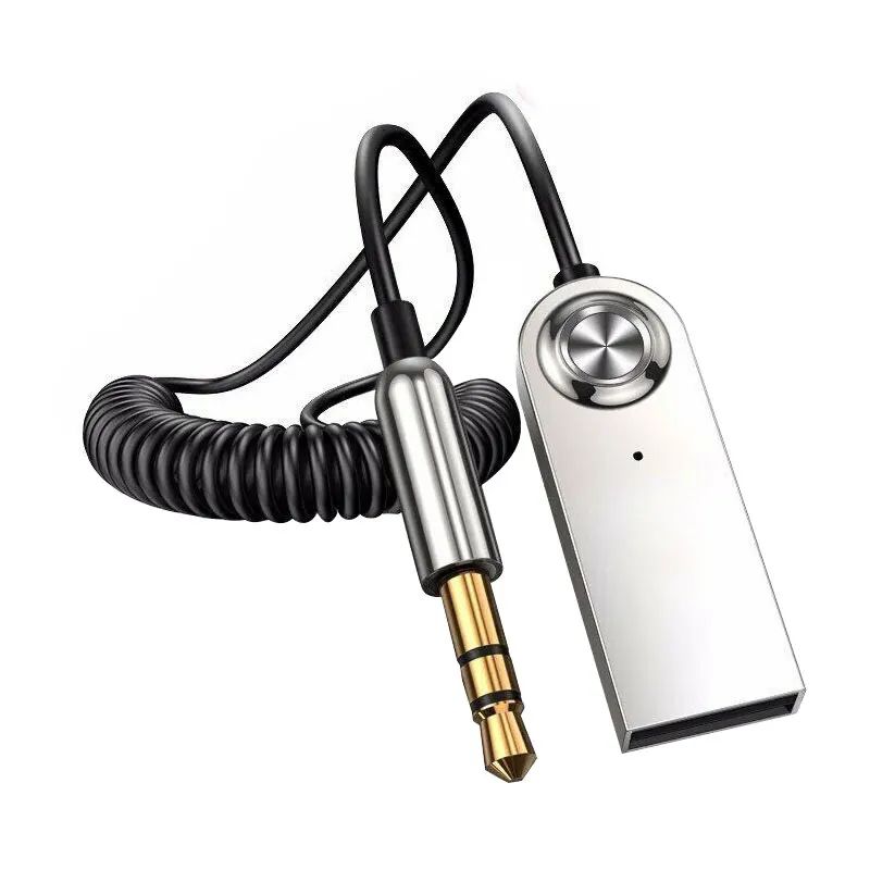 Приемник Bluetooth BA01 AUX+mic BT5.0 Серо-Черный Приемник Bluetooth BA01 AUX+mic BT5.0 Серо-Черный