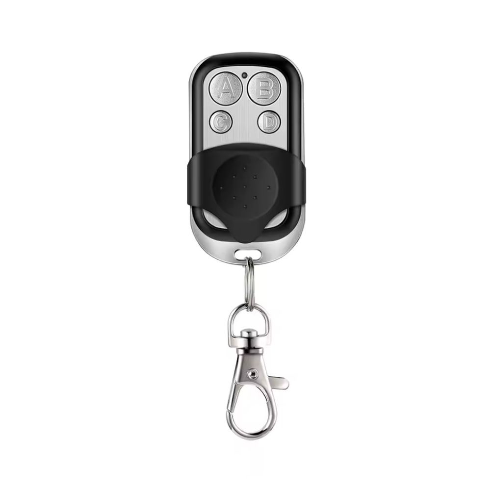 Програмований пульт дистанційного керування, 433Mhz, 4 кнопки, "Квадрат" black-grey Програмований пульт дистанційного керування, 433Mhz, 4 кнопки, "Квадрат" black-grey