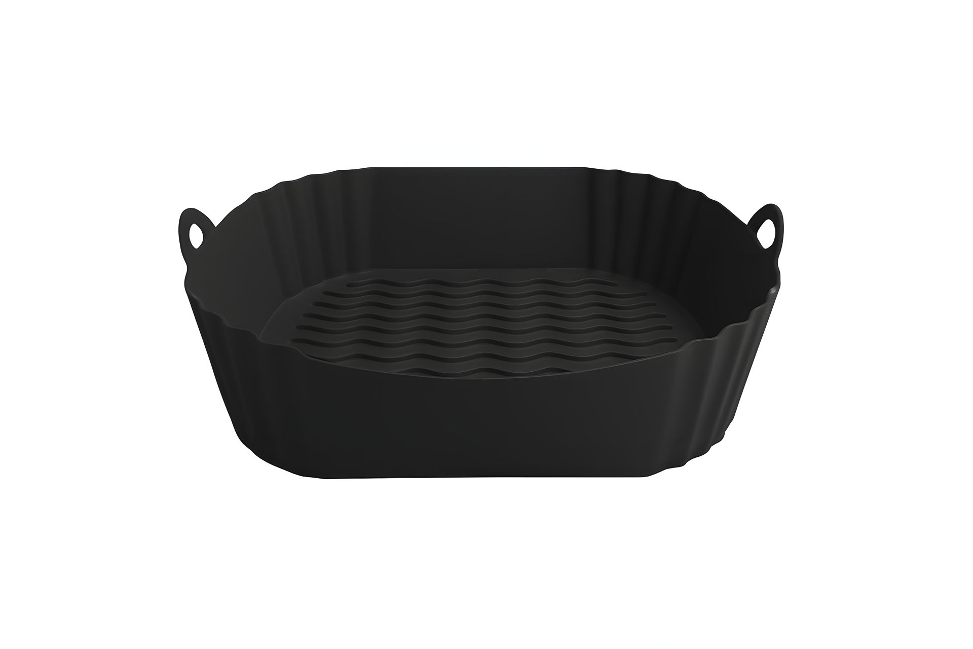 Силіконова ємність для аерогрилю, 19 см, чорний Силіконова ємність для аерогрилю, 19 см, чорний