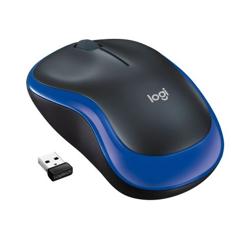 Беспроводная мышь Logitech M185, синяя Беспроводная мышь Logitech M185, синяя