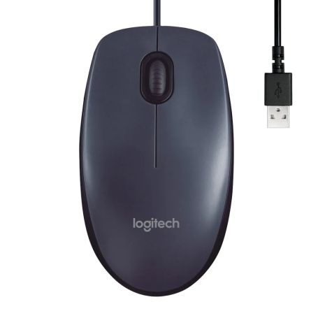 Мышка Logitech B100 Optical, черная (910-003357)