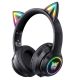 Игровые наушники ONIKUMA Bluetooth Gaming CAT with LED B90 черные