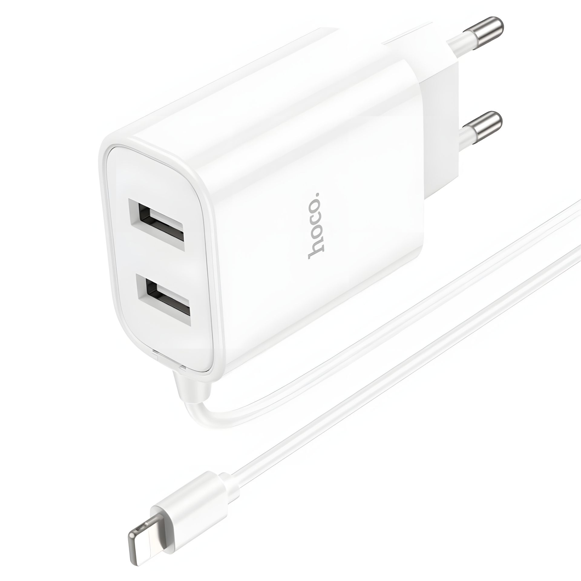 USB зарядное устройство Hoco C103A с кабелем Lightning USB зарядное устройство Hoco C103A с кабелем Lightning