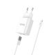 Зарядное устройство Hoco C62A 2 USB белое + кабель USB to Lightning Зарядное устройство Hoco C62A 2 USB белое + кабель USB to Lightning