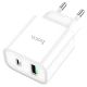 Зарядное устройство Hoco C80A Plus USB/Type-C QC PD белое Зарядное устройство Hoco C80A Plus USB/Type-C QC PD белое